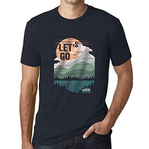 Ultrabasic - Herren T-Shirt Graphique Let's Go Marine