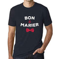 Homme T-Shirt Graphique Imprimé Vintage Tee Bon à Marier Marine