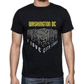 Ultrabasic - Homme T-Shirt Graphique J'aime Washington DC Lumières Noir Profond