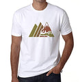 Ultrabasic - Homme Graphique Montagne Rétro Écran Impression de Lettre Tee Shirt Cadeau Blanco