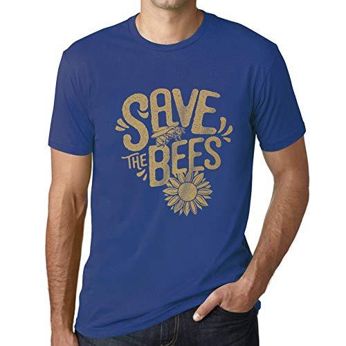 Ultrabasic - Homme T-Shirt Graphique Save The Bees Royal