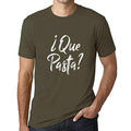 Ultrabasic - Homme Graphique Que Pasta T-Shirt Imprimé Lettres Army