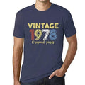 Ultrabasic - Homme Graphique Vintage 1978 T-Shirt Denim