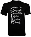 Men's Graphic T-Shirt Funny Tshirt Chinese words Black