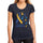Ultrabasic Women's Graphic T-Shirt Down Syndrome Awareness <span>French Navy</span>