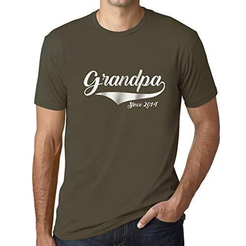 Ultrabasic - Homme T-Shirt Graphique Grandpa Since 2014 T-Shirt Funny Army