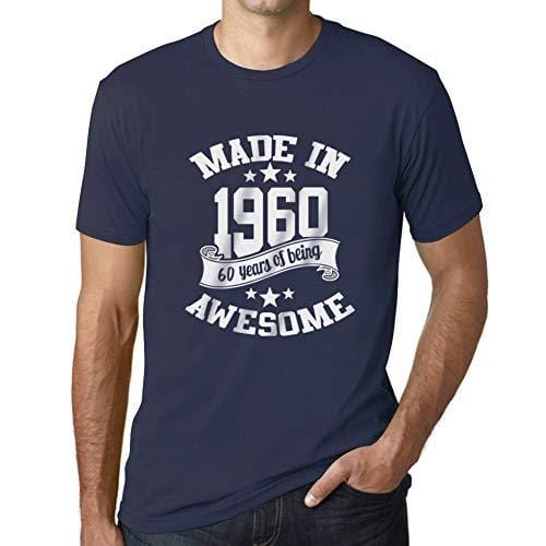Ultrabasic - Homme T-Shirt Graphique Made in 1960 Idée Cadeau T-Shirt pour Le 60e Anniversaire French Marine