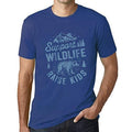 Ultrabasic - Homme T-Shirt Graphique Support Wildlife Royal