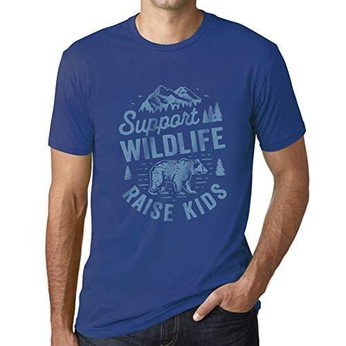 Ultrabasic - Homme T-Shirt Graphique Support Wildlife Royal