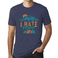Ultrabasic - Graphique Hommes I Hate People Imprimé Tee T-Shirt Denim