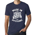 Ultrabasic - Homme T-Shirt Graphique Made in 1980 Idée Cadeau T-Shirt pour Le 40e Anniversaire French Marine