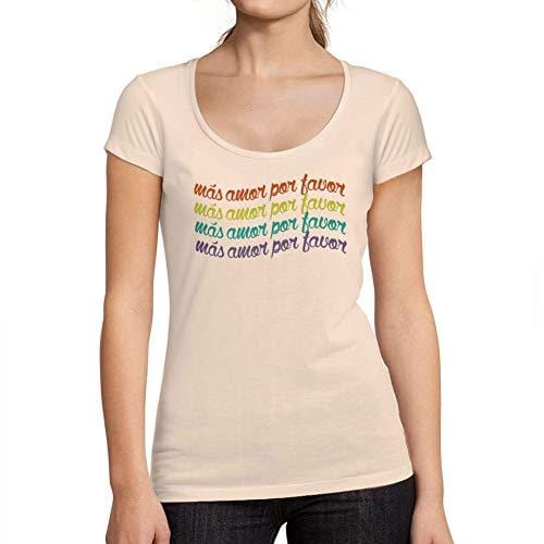 Ultrabasic - Casual Women T-Shirt Más Amor por Favor Print Blouse Shirt