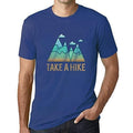 Ultrabasic - Homme Graphique Col V Tee Shirt Take a Hike Royal