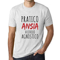 Ultrabasic - Homme Graphique Pratico Ansia Impression de Lettre Idée Cadeau Blanc Chiné