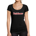 Ultrabasic - Femme Graphique Parisienne Imprimé T-Shirt Deep Black