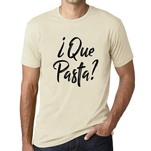 Ultrabasic - Homme Graphique Que Pasta T-Shirt Imprimé Letters Naturel