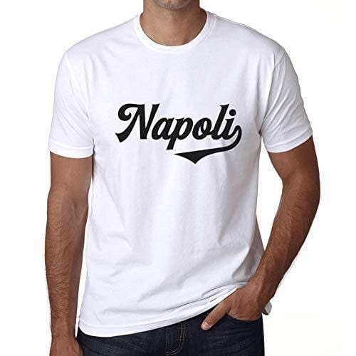 Ultrabasic - Homme T-Shirt Graphique Napoli Blanc