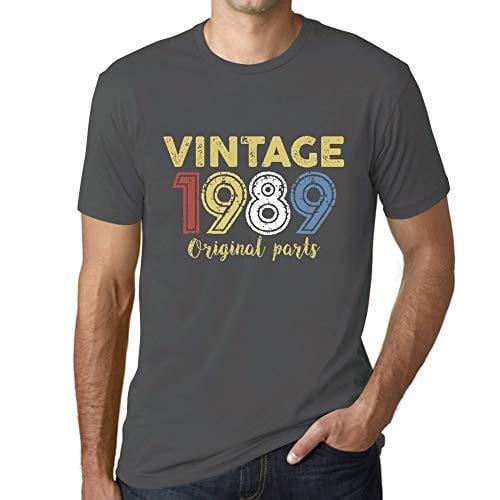 Ultrabasic - Homme Graphique Vintage 1989 T-Shirt Gris Souris
