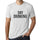 Ultrabasic - Homme Graphique Drinking All Day Impression de Lettre Tee Shirt Cadeau Blanc Chiné