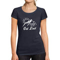 Ultrabasic - Tee-Shirt Femme Manches Courtes Go and Get LostFrench Marine