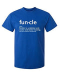Men's T-Shirt Graphic Novelty Funny T Shirt Funcle Gift for Uncle Royal Blue