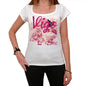 42 Vigo City With Number Womens Short Sleeve Round White T-Shirt 00008 - White / Xs - Casual