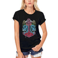 ULTRABASIC Women's Organic T-Shirt - 2 Scary Skulls - Skull Shirt for Women