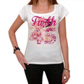 45, Furth, City With Number, Women's Short Sleeve Round White T-shirt 00008