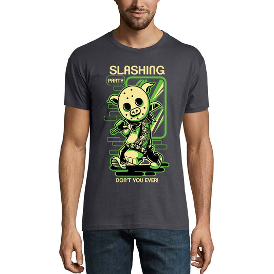 ULTRABASIC Men's Novelty T-Shirt Slashing Party Don't You Ever - Scary Short Sleeve Tee Shirt