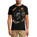 ULTRABASIC Men's Torn T-Shirt Smoking Gorilla Strength - Shirt for Men