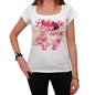 47 Phoenix City With Number Womens Short Sleeve Round White T-Shirt 00008 - White / Xs - Casual