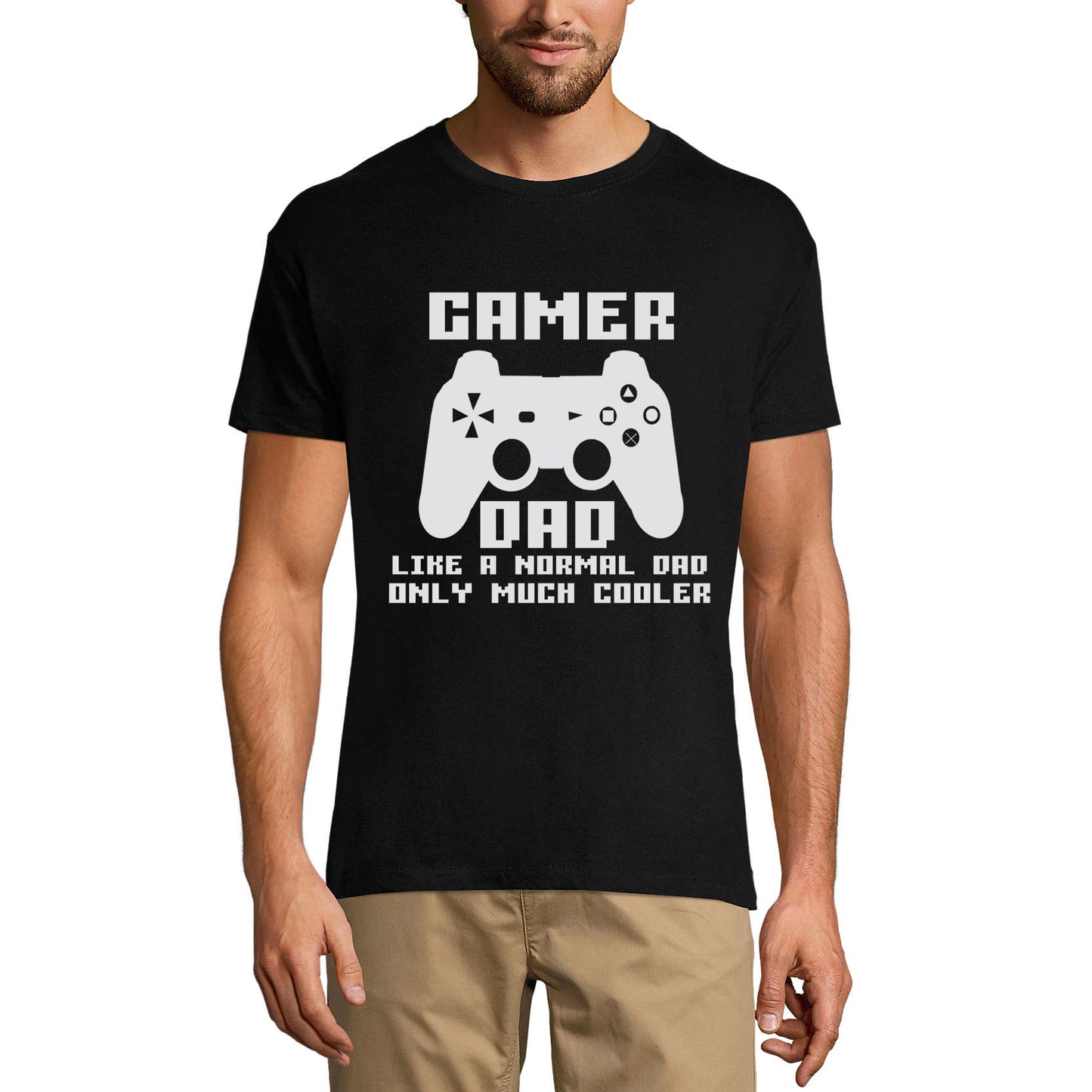 ULTRABASIC Men's Graphic T-Shirt Gamer Dad - Cool Daddy - Father's Day Gift Shirt