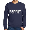 Homme Imprimé Graphique Sweat-Shirt Popular Words Esprit French Marine