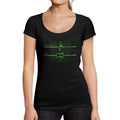 Ultrabasic ® Tee-Shirt Femme col Rond Décolleté Battements de Coeur de Joueur Idée de Cadeau Drôle de Sport