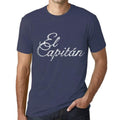 Ultrabasic - Homme T-Shirt Graphique El Capitán Lettres Imprimées Denim