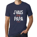 Ultrabasic - Graphique Homme J'vais Être Papa Putain T-Shirt Marine Lettre French Marine