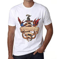 Ultrabasic - Homme T-Shirt Graphique Anchor Tattoo Intelligence Blanc