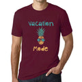 Ultrabasic - Homme T-Shirt Graphique Vacation Mode Bordeaux
