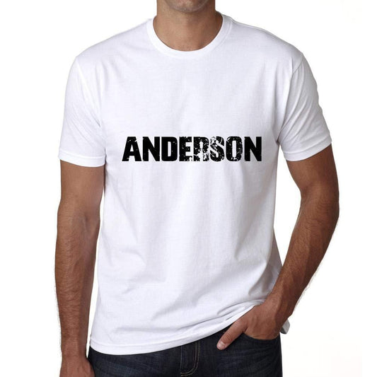 Ultrabasic ® Nom de Famille Fier Homme T-Shirt Nom de Famille Idées Cadeaux Tee Anderson Blanc