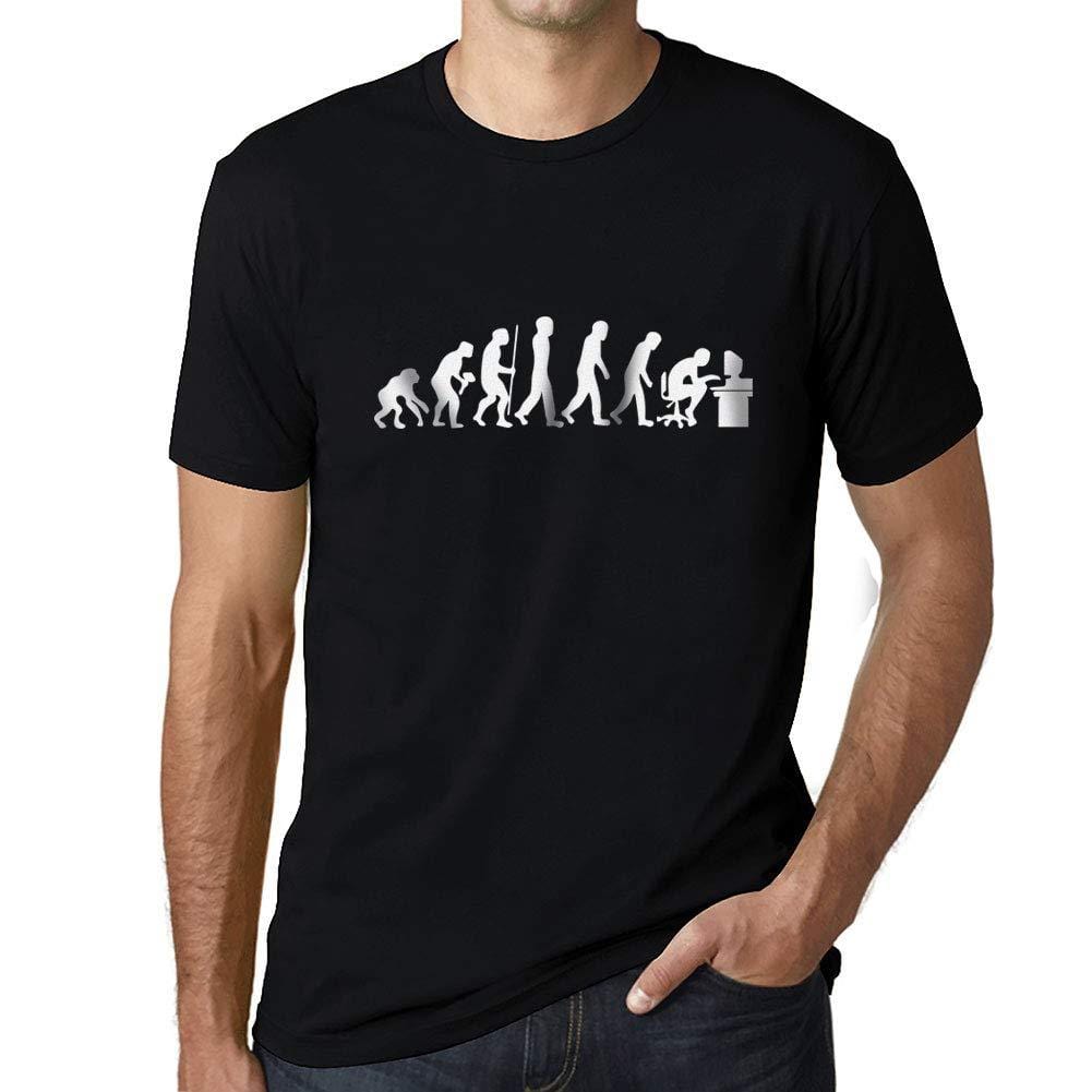 Ultrabasic - T-Shirt Unisexe Evolution de l'espèce Informatique Geek Noir Profond
