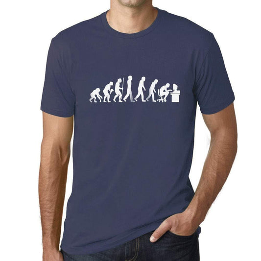 Ultrabasic - Unisex Evolution de l'espèce Informatique Geek T-Shirt Denim