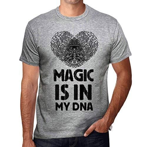 Ultrabasic - Homme T-Shirt Graphique Magic is in My DNA Gris Chine