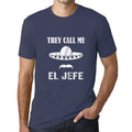Ultrabasic - Homme T-Shirt Graphique They Call Me El Jefe Denim