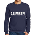 Ultrabasic Homme Imprimé Graphique Sweat-Shirt Popular Words Lumber French Marine