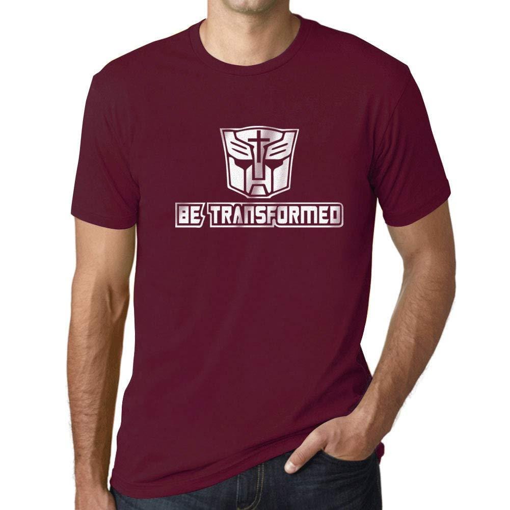 Ultrabasic - Homme T-Shirt Graphique Be Transformed Bordeaux