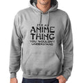 Ultrabasic - Homme Imprimé Graphique Sweat-Shirt It's an Anime Thing Gris Chiné