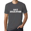 Ultrabasic Homme T-Shirt Graphique LGBT Gay Disaster Gris Souris
