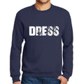 Ultrabasic Homme Imprimé Graphique Sweat-Shirt Popular Words Dress French Marine