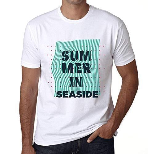 Ultrabasic - Homme Graphique Summer in Seaside Blanc