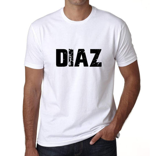 Ultrabasic ® Nom de Famille Fier Homme T-Shirt Nom de Famille Idées Cadeaux Tee Diaz Blanc